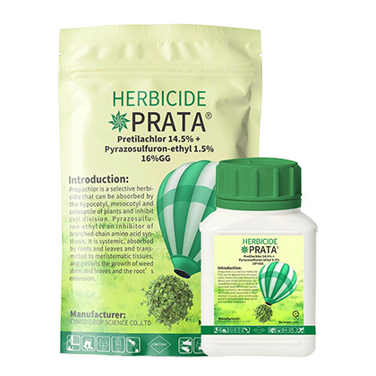 PRATA® Pretilachlor 14.5%+Pyrazosulfuron-ethyl 1.5% 16% GG Herbicide